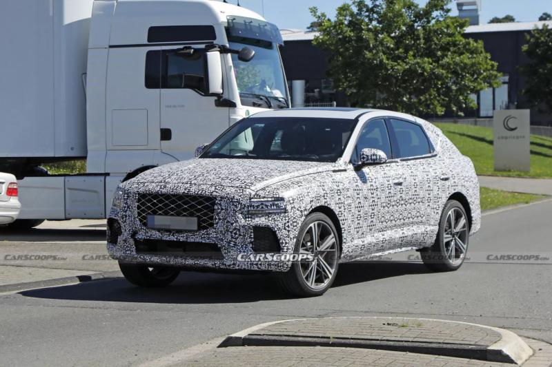 Genesis GV80 2024: обновленный кроссовер вышел на тесты