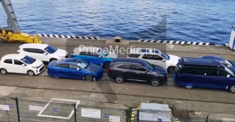 Во владивостокский порт приехала крупная партия машин из Южной Кореи: эксклюзивные фото и видео