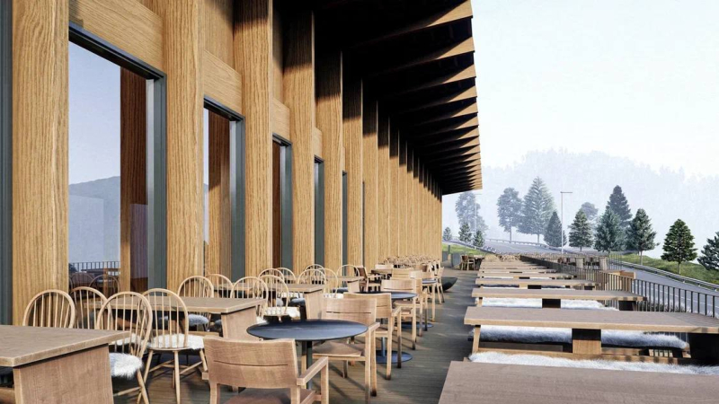 Центр гастрономического туризма Redpeak на&nbsp;Курорте Красная Поляна готов на&nbsp;50%