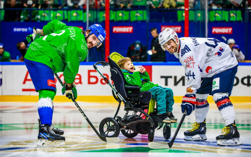 В Уфе на матче КХЛ состоялась благотворительная акция &laquo;Доброматч&raquo;
