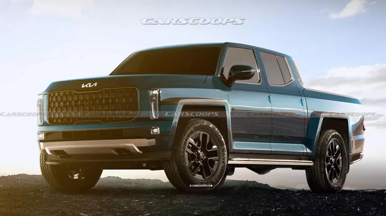 Дизайн скопирован с американских авто: интерьер нового рамного Kia Tasman раскрыт на первых фото